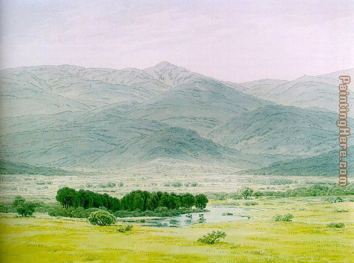 Caspar David Friedrich Landscape in the Riesengebirge